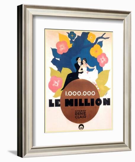 Le Million, Rene Lefevre, Annabella, French poster art, 1931-null-Framed Art Print