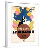 Le Million, Rene Lefevre, Annabella, French poster art, 1931-null-Framed Art Print