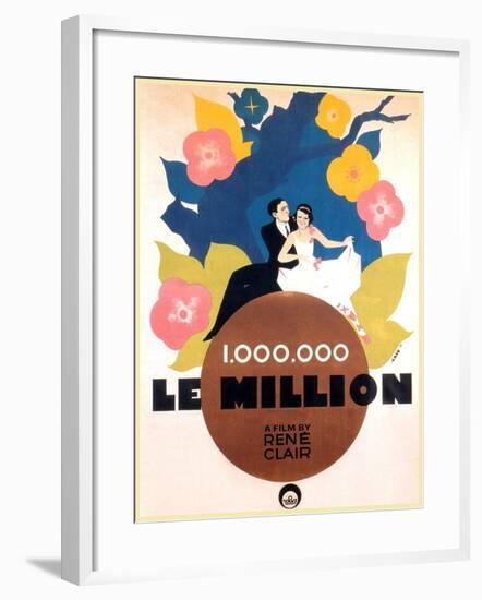 Le Million, Rene Lefevre, Annabella, French poster art, 1931-null-Framed Art Print