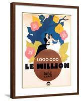 Le Million, Rene Lefevre, Annabella, French poster art, 1931-null-Framed Art Print