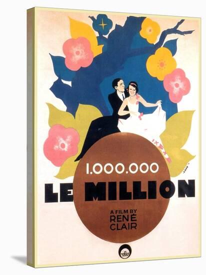 Le Million, Rene Lefevre, Annabella, French poster art, 1931-null-Stretched Canvas