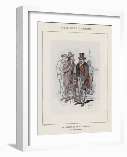 Le Ministre De La Guerre, Le Citoyen Delescluze-Charles Albert d'Arnoux Bertall-Framed Giclee Print