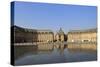 Le Miroir d'Eau (Mirror of Water), Place de la Bourse, Bordeaux, UNESCO Site, Gironde, France-Peter Richardson-Stretched Canvas