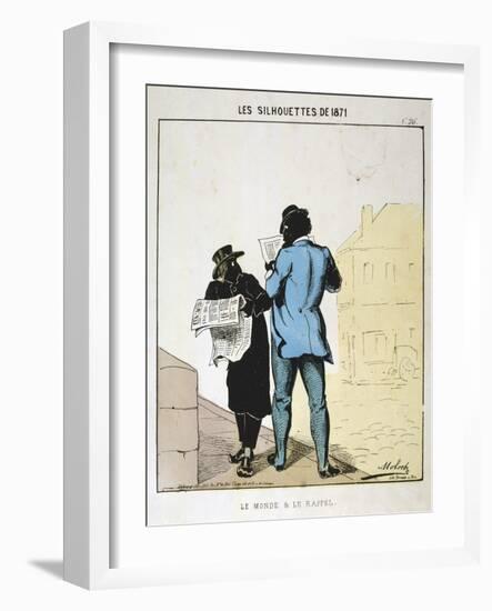 Le Monde Et Le Rappel, 1871-Moloch-Framed Giclee Print