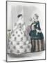 Le Moniteur de la mode (planche 385): sans titre (toilettes de dames)-Jules David-Mounted Giclee Print