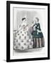 Le Moniteur de la mode (planche 385): sans titre (toilettes de dames)-Jules David-Framed Giclee Print