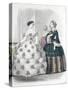 Le Moniteur de la mode (planche 385): sans titre (toilettes de dames)-Jules David-Stretched Canvas