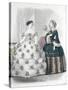 Le Moniteur de la mode (planche 385): sans titre (toilettes de dames)-Jules David-Stretched Canvas