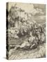 Le monstre marin (L'Enlèvement d'Amymoné)-Albrecht Dürer-Stretched Canvas