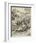 Le monstre marin (L'Enlèvement d'Amymoné)-Albrecht Dürer-Framed Premium Giclee Print