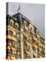 Le Montreux Place Hotel on Lake Geneva, Montreux, Swiss Riviera, Vaud, Switzerland-Walter Bibikow-Stretched Canvas