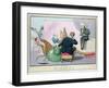 Le Mort', George IV (1762-1830), Caricature of the King Grieving the Death of the Giraffe-John Doyle-Framed Giclee Print