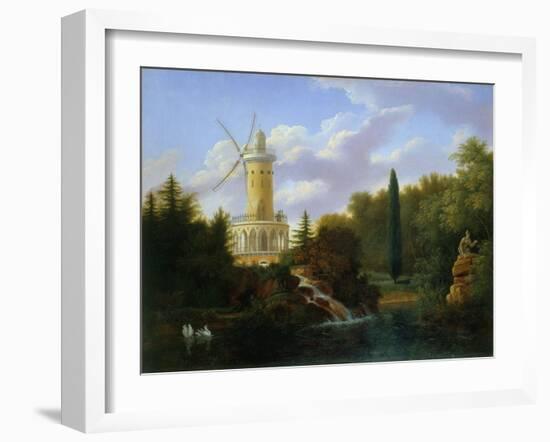 Le moulin de la Folie Beaujon, 1827-Antoine Guyot-Framed Giclee Print