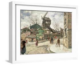 Le Moulin De La Galette, 1918-Marcel Leprin-Framed Giclee Print