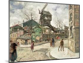 Le Moulin De La Galette, 1918-Marcel Leprin-Mounted Giclee Print