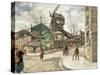 Le Moulin De La Galette, 1918-Marcel Leprin-Stretched Canvas