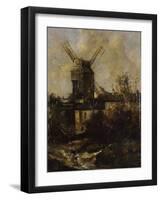 Le Moulin de la Galette, à Montmatre-Antoine Vollon-Framed Giclee Print