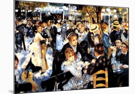 Le Moulin de la Galette-Pierre-Auguste Renoir-Mounted Art Print