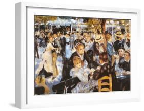 Le Moulin de la Galette-Pierre-Auguste Renoir-Framed Art Print