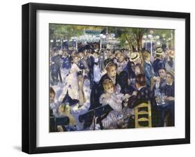 Le Moulin de la Galette-Pierre-Auguste Renoir-Framed Giclee Print