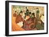 Le Moulin Rouge-Henri de Toulouse-Lautrec-Framed Art Print