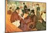 Le Moulin Rouge-Henri de Toulouse-Lautrec-Mounted Art Print