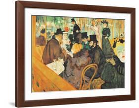 Le Moulin Rouge-Henri de Toulouse-Lautrec-Framed Art Print