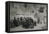 Le mur des lamentations à Jérusalem-Alexandre Bida-Framed Stretched Canvas