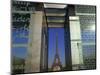 Le Mur Pour La Paix and the Eiffel Tower, Parc Du Champ De Mar, Paris, France-Neale Clarke-Mounted Photographic Print