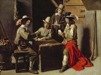 Soldiers Playing Cards-Le Nain-Stretched Canvas