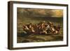 Le naufrage de Don Juan (Byron, Don Juan, chant II) Don Juan shipwrecked. Oil on canvas (1840).-Eugene Delacroix-Framed Giclee Print