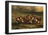 Le naufrage de Don Juan (Byron, Don Juan, chant II) Don Juan shipwrecked. Oil on canvas (1840).-Eugene Delacroix-Framed Giclee Print