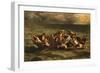 Le naufrage de Don Juan (Byron, Don Juan, chant II) Don Juan shipwrecked. Oil on canvas (1840).-Eugene Delacroix-Framed Giclee Print