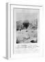 Le Neptune Hot Air Balloon Taking Off from Place St Pierre in Montmatre During the Siege of…-Nadar-Framed Photographic Print