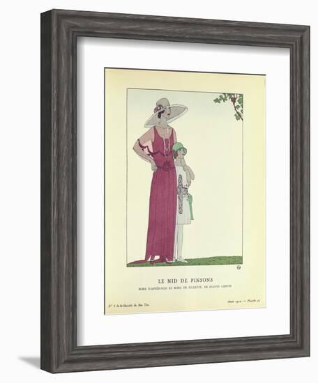 Le Nid de Pinsons, from 'Le Gazette du Bon Ton' 1922-null-Framed Giclee Print