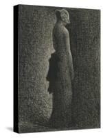 Le Noeud noir-Georges Seurat-Stretched Canvas