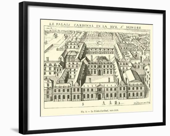 Le Palais-Cardinal, Vers 1638-null-Framed Giclee Print