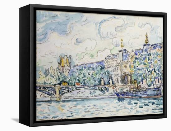 Le Palais Du Louvre, 1910-Paul Signac-Framed Stretched Canvas