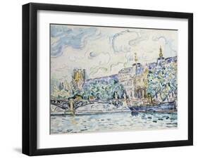 Le Palais Du Louvre, 1910-Paul Signac-Framed Giclee Print