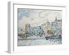 Le Palais Du Louvre, 1910-Paul Signac-Framed Giclee Print