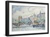 Le Palais du Louvre-Paul Signac-Framed Giclee Print