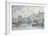 Le Palais du Louvre-Paul Signac-Framed Giclee Print