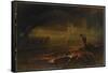 Le Pandemonium (Milton, Paradise Lost)-John Martin-Framed Stretched Canvas