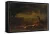 Le Pandemonium (Milton, Paradise Lost)-John Martin-Framed Stretched Canvas