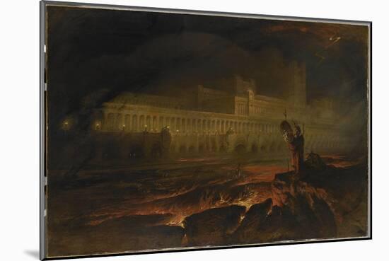 Le Pandemonium (Milton, Paradise Lost)-John Martin-Mounted Giclee Print