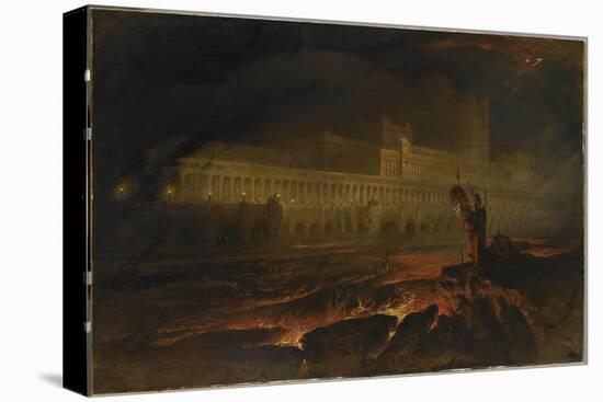 Le Pandemonium (Milton, Paradise Lost)-John Martin-Stretched Canvas