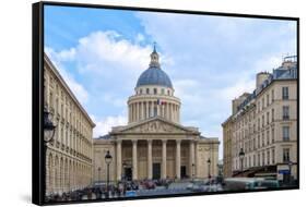 Le Pantheon And Sorbonne University-Cora Niele-Framed Stretched Canvas