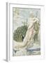 Le Paon se plaignant à Junon. Etude pour les Fables de La Fontaine-Gustave Moreau-Framed Giclee Print