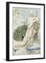Le Paon se plaignant à Junon. Etude pour les Fables de La Fontaine-Gustave Moreau-Framed Giclee Print