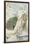 Le Paon se plaignant à Junon. Etude pour les Fables de La Fontaine-Gustave Moreau-Framed Giclee Print